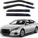 KPY Window Visor Compatible with Nissan Altima 2019-2025, 4PC Rain Guard Side Window Vent Deflectors Tape-On Mugen Style, 2019 2020 2021 2022 2023 2024 2025