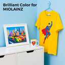 Sublimation Ink 440ML Bottles Refill for ET-2800 ET-2720 ET-2760 ET2400 ET-15000 ET-2803 ET-2850 ET4800 High-Yield Inkjet Printers Heat Press Transfer on T-Shirt