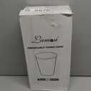 Lamosi 100 Count 12 oz Paper Cups, Disposable Kraft Paper Coffee Cups 12 Ounce for Hot/Cold Beverages, Water, Party, Picnic, Travel, Events