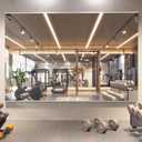 Pertetey Home Gym Mirror, 48X24 Inch(Each)-3Pack Wall Mounted Large Frameless Tempered Glass Mirror, Idea for Gym, Yoga, Bedroom, Dance Studio, Living Room