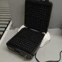 KRUPS 4-Slice Belgian Waffle Maker: Stainless Steel, 5 Browning Levels, Audible Ready Beep, Removable Plates, 1200W, Silver/Black, Large Waffle Maker Family Size, Great for Family Breakfasts