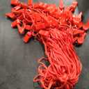 100 Pieces Emergency Whistles with Lanyard Safety Survival Whistles Loud Blast for Safety Camping Hiking Boating Hunting Survival Rescue Signaling (Orange)