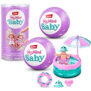 5 Surprise My Mini Baby Series 2 by ZURU, Collectible Mystery Capsule, Toy for Girls, Realistic Miniature Baby, Playset and Accessories (2 Capsules)