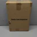 Kitstorack Under Sink Organizer, 2 Tier Under the Sink Storage, Slide out Pull out Cabinet Organizer Shelf, Metal Sliding Drawer for Kitchen Bathroom Pantry Closet Organization Rack, Black, 2 Pack