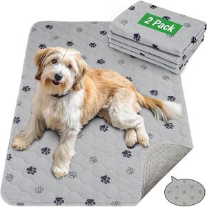 GOGREEN Waterproof Reusable Pets Training Pads Washable Pee Pads for Dogs, Puppy Pads for Potty Training with Leakproof Bottom (1 Pack, 72"x72")