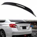 WheelX Rear Trunk Spoiler Compatible with 2015-2021 Subaru WRX/ WRX STI, Duckbill Spoiler Fits for 15-21 4 Door Sedan, High Kick Spoiler Wing Lip (Glossy Black)