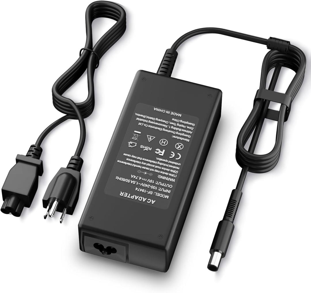90W & 65W Power Cord for HP All-in-One Desktop Computer 20" 22" 24" 27"(Compatible with 22-DD/24-CR/24-DP/27-CR/22-DF0224/24-CR0042 Desktop Computer)