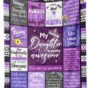Daughter Gifts from Mom, Dad, Daughter Birthday Gifts, Daughters Blanket, Christimad Birthday Gift for Daughters Adult, to My Daughters Blanket 60x50 Inches