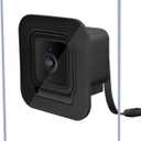 2 Pack Window Mount fits for Wyze Cam V4/V3 Stick-On Glass Camera Holder for Outdoor Monitoring, Birdwatching, Pet Viewing, No-Drill Mount for Renters Not for Double Pane or Frosted Glass,Black