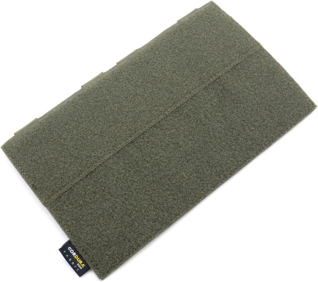 ROCOTACTICAL MOLLE Hook and Loop Mounting Placard Platform, Tactical Style Flex Loop Panel to Convert Any MOLLE Platform to a Hook/Loop Attachment for Hook/Loop Pouches or Morale Patches (Army Green)