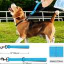 4 x Dog Leash, Short Dog Leash, Leashes for Large Breed Dogs,Traffic Padded Handle- Reflective Training Lead, Perfect for Medium to Large Dogs(12 Inch, Blue)