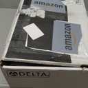 Delta Modern 14 Series Square Rain Shower System Faucet Set, Rainfall Brushed Gold Shower Head and Handle Set, Valve Trim Kit, 10 Inch, Champagne Bronze 342701-CZ