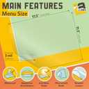 Matte Thermal Laminating Pouches, 11.5 x 17.5 Inches, Matte Finish, 3 Mil Thick, 50 Pack, Suited for Menu Size Laminating Sheets 11 x 17