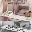 NEWLOOP 20 Slots Sunglass Organizer for Women Men Sunglasses Storage Box for Multiple Pairs of Eyeglass Holder Display Case