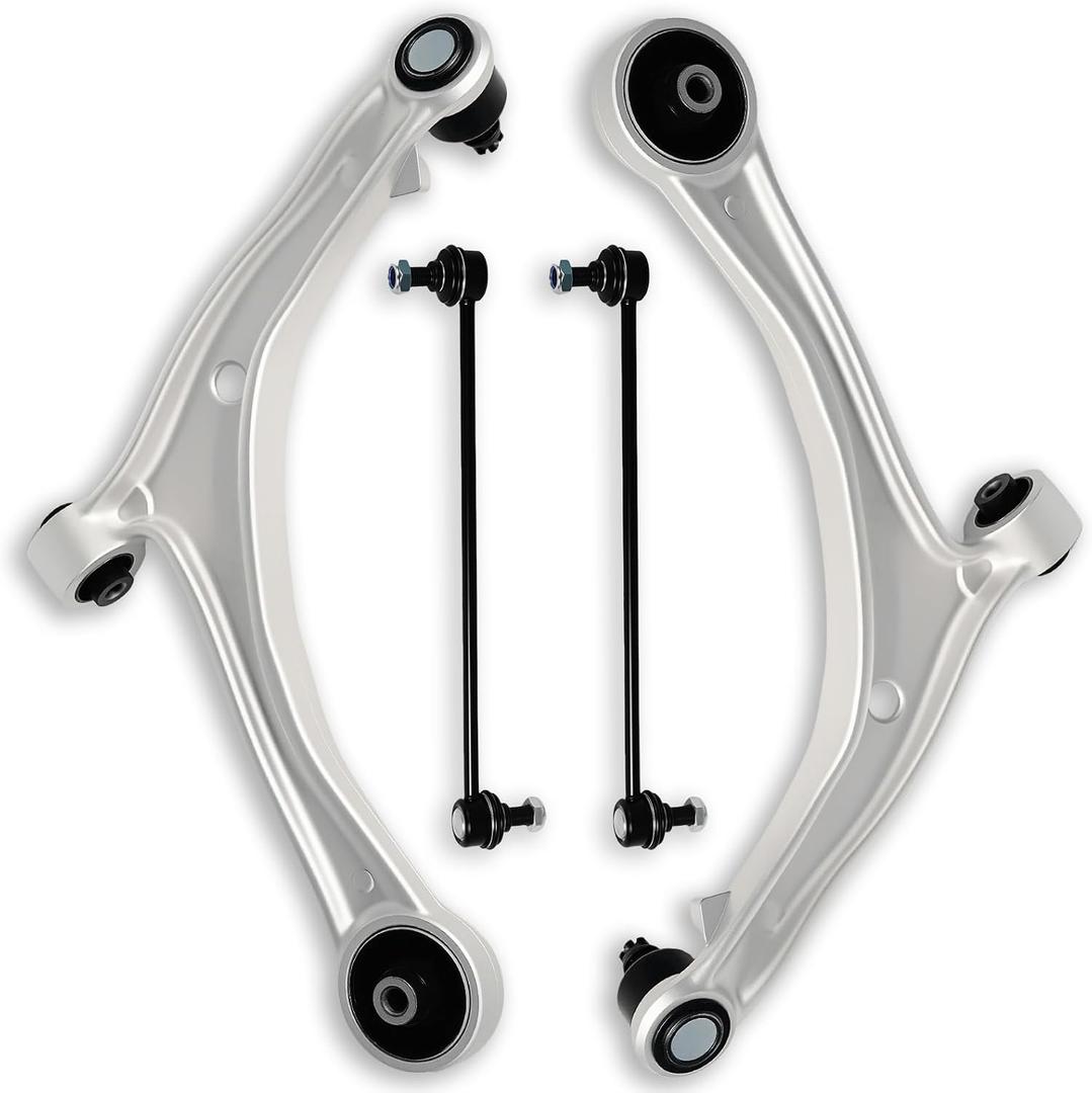 4Pcs Front Left Right Lower Control Arm with Ball Joint Assembly Sway Bar Link End Fit for Compatible with Honda 2011 2012 2013 2014 2015 2016 2017 Odyssey K622002 K622210 K750304