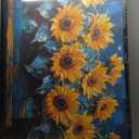 Large Sunflowers Wall Art for Living Room, Floral Canvas Oversized Wall Decor Flowers Modern Framed Pictures Painting Print Artwork for Bedroom Office 60" L x 30" W