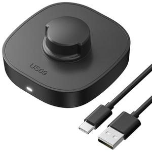 SOFTGAS Compatible with Aura Ring Gen3 Charger Size 9, Fast and Safe Charging Dock with USB-C Cable, Travel-Friendly Design for O-ra Ring (Black)