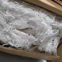 Vintage Babycrest woven acrylic fringe baby blanket