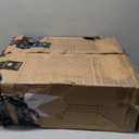 Rattan Nightstands Set of 2, Boho Night Stand with 1 Door, Accent End Table, Wood Bediside Table with Metal Legs&Open Shelf, Natural Wood