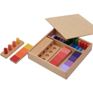 Adena Montessori Color Resemblance Sorting Task Color Tablets Sensorial Educational Tools Early Learning Toys
