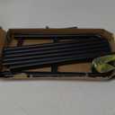 Gonfoam 3-Tier Expandable Shoe Rack,Adjustable Shoe Shelf Storage Organizer Heavy Duty Metal Free Standing Shoe Rack for Entryway Closet Doorway (Black)