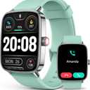 2025 Smart Watches for Men Women, 1.85" AI Voice Smartwatch, 24/7 Heart Rate Monitor, Stress/SpO2/Sleep Tracker, IP68 Waterproof, Weather, 100+ Sports Fitness Tracker for Android iOS Green