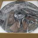 LEDIARY Gazebo Fan,Outdoor Ceiling Fan with Light for Patios and Remote, IP65 Waterproof Plug in Ceiling Fans with Hanging Hook,6 Speeds, 3CCT, Black Ceiling Fan for Porch, Pergola, Canopy