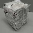 Yeaqee 50 Pcs Mini Metallic Paper Gift Bags with Handles 4x2.75x4.5'' Tiny Small Gift Bags with Thank You Tag for Wedding Graduation Birthday Party Return Gifts Jewelry Business (White,Silver)