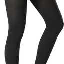 Thigh High Medical Compression Stockings For Women & Men Circulation,20-30 mmHg Graduated Support Hose Compression Socks with Silicone Dot Band-Ideal for Athletic,Flight,Travel Use (Medium, Footless Black)