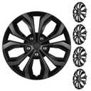 XLAVTIY 16 Inch Universal Hubcaps, Silver & Black Snap-On Wheel Covers, Compatible with Most Standard Steel Wheels, Cars Sedans & SUV, Set of 4 (Silver and Black)