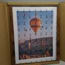 QOTIB Wood 22x28 Picture Frame with 18x24 Mat, Display 18x24 with Mat or 22x28 Without Mat, Wood 22 by 28 Photo Frame, 22 x 28 Frame for Wall Hanging Display, Deep Brown