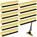 Willinglong 10 Pcs Roller Mop Refill Bulk Absorbent PVA Sponge Mop Head Replacement for Home Bathroom Business Garage Kitchen Cleaning (Yellow)