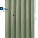 Short Waffle Weave Fabric Shower Curtain 66 inch Long , Hotel Luxury Spa, 230 GSM Heavy Duty, Water Repellent, Machine Washable, Sage Green Pique Pattern Decorative Bathroom Curtain, 71x66