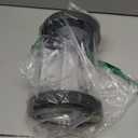 6in Rolling Gate Wheel Carrier for Chain Link Fence, Heavy Duty Gate Helper Wheel Gate Caster Kits for Driveway Tube,Gate Support Wheel Rut Runner-2 Rubber Wheels for Rolling/Sliding Gates