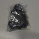 AMI PARTS Universal Oven Knobs - 4 Black Stove Control Knobs & 12 Adapters (4 Long, 8 Short) - Compatible with Most Gas & Electric Ranges & Ovens - Universal Stove Knobs 