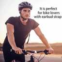 Compatible with Beats Fit Pro Strap, Sports Silicone Earbuds Lanyard, Anti Lost Fit Pro Straps Accessories, Anti-Lost Neck Rope Cord Soft, Running Holder Connector, (Black)