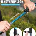 Covacure Hiking Poles Collapsible Trekking Poles - Aluminum Alloy 7075 Walking Sticks for Hiking with Telescopic & Foldable Tri-fold Design Hiking Gear for Women Men, Hiking, Camping, Climbing, 39.37''-47.24''