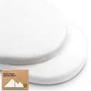 2-Pack Organic Bassinet Sheets for Girls, Boys - 100% Cotton Bassinet Mattress Sheets Compatible with Halo Bassinest Swivel Sleeper,Graco,Baby Delight,Chicco,Unisex Fitted Bassinet Sheets(Soft White)