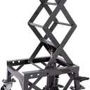 Tusk Scissor Lift Stand – Adjustable 13.75–34″ Heavy-Duty Motorcycle Lift Stand with Casters & Rubber Top Pad – Supports Up to 300 lb for Dirt Bike, ATV & UTV Maintenance