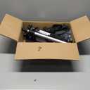 SKERELL Projector Stand Tripod Adjustable: Universal Laptop Standing Height from 17" to 48" with Tray Ball Head Carry Bag for Computer Camera (Silver)