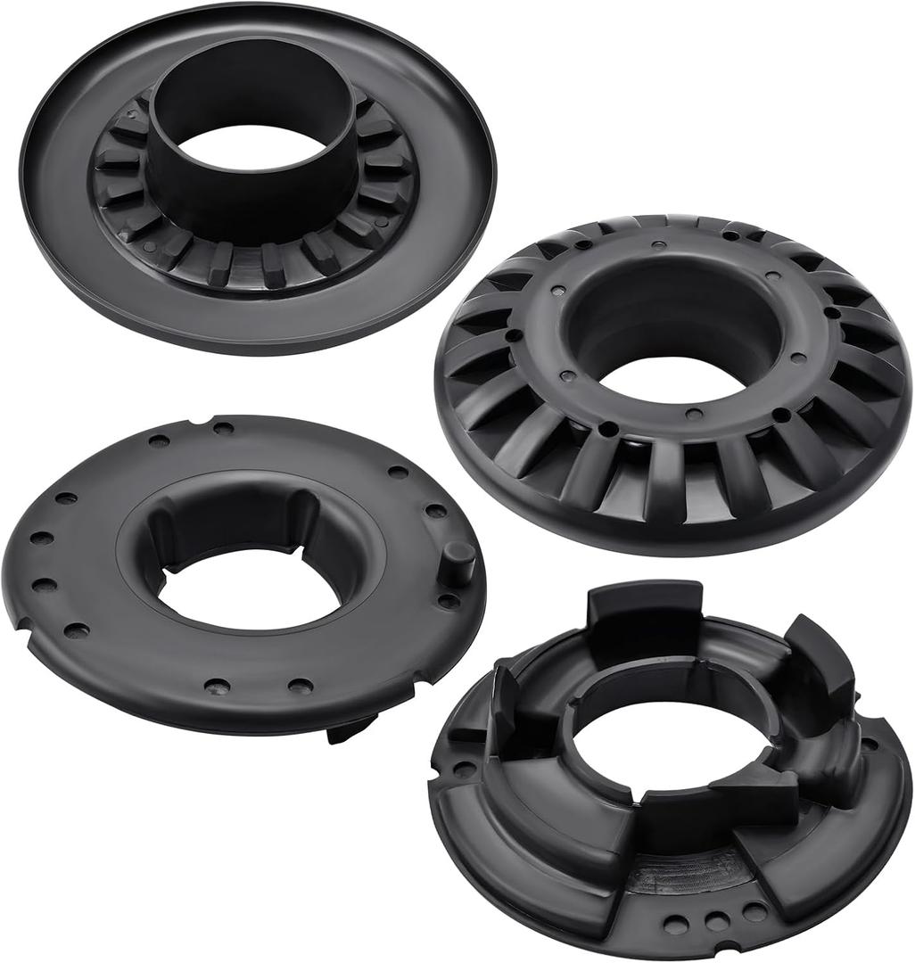 4 Pcs Rear Upper and Lower Coil Spring Insulator Kit Compatible with Jee-p Grand Cherokee 1999-2004 Replace K160061 K160042 52088346AB 52088402AB