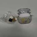 For Apple for Airpods 4 Case 2024 - Quicksand Liquid Elegant Cute Aesthetic Funda Mujer Girl Women Sparkling Sparkle Glitter Bling Sparkly Sun Moon Keychain Girly for Airpod 4 Case Cover