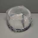 10 - 11" Plastic Disposable Cake Containers Carriers With Dome Lids And Cake Boards [5 Pack] And Cake Server | Round Bundt Cake Boxes / Cover | 2-3 Layer Cake Holder Display Containers For Transport