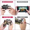 DELAM Mobile Game Controller for iPhone & Android, Pubg Mobile Controller with Cooling Fan, Phone Triggers for Gaming, Gaming Grip Joystick Gamepad Shoot Aim Keys for 4.7-6.5" Phone
