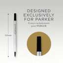 Parker Rollerball Pen Ink Refill | Fine | Black QUINK Ink | 1 Count