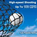 Golf Practice Hitting Net for Backyard Driving Real Balls 10x7ft with Side Barriers, Heavy-Duty Steel Frame Golf Net with Target Cloth & Carry Bag for Garage, Indoor & Outdoor Driving Chipping
