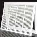 Return Air Filter Grille 20x16,Air Return Vent Cover Grill for 20"W x 16"H Duct Opening,Steel HVAC Vent Covers for Wall and Ceiling,Holds 1" Thick AC Filter, For 20"Wx16"H-Duct Opening