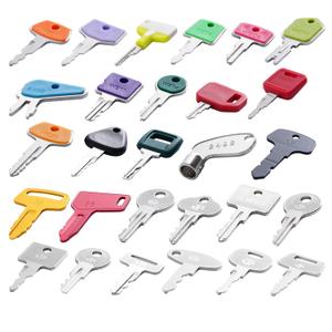 Contractors Heavy Equipment Key Set, Equipment Multi Key fit Cat Caterpillar John Deere Komatsu Volvo Bobcat Kubota JCB JLG Kobelco Hitachi Hyster Yanmar Takeuchi Forlift Excavator Tractor Lodaer