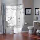 Moen Chrome Bathroom Safety 24-Inch Designer Safety Shower Grab Bar with Curled Grip, LR8724D3GCH