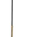 BOKT Mid Century Modern Globe Wall Sconce Lighting Brushed Brass Gold Amber Glass Round Wall Light Fixture Vintage Vanity Globe Bathroom Bar Wall Lamp (Gold+Amber)